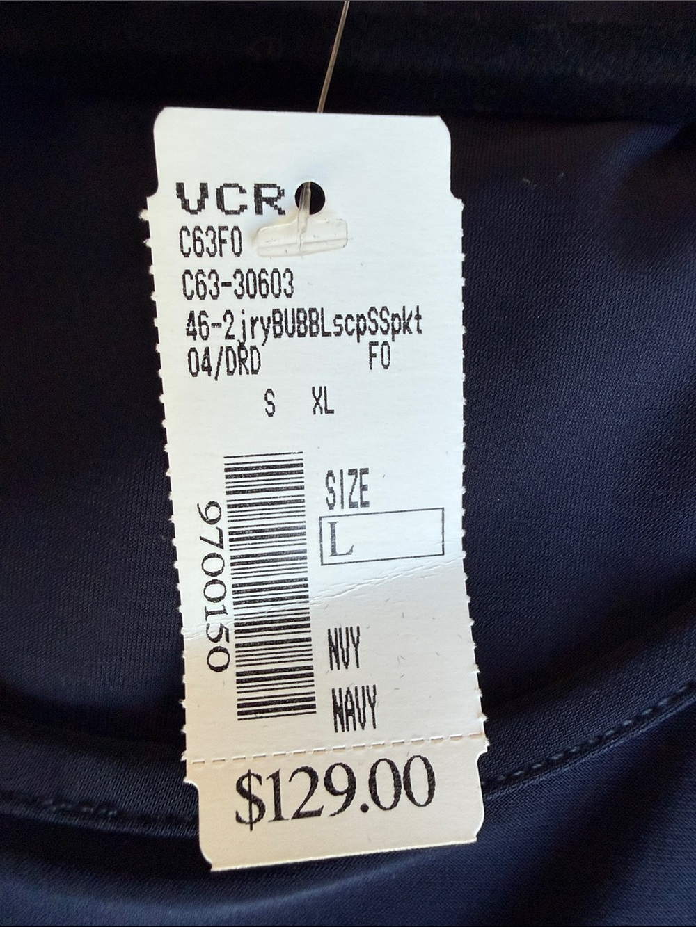 Classic Navy Short-Sleeve Midi Dress with Pockets - Picture 2 of 5